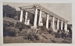 Thérèse Courmes sous la pergola, septembre 1918