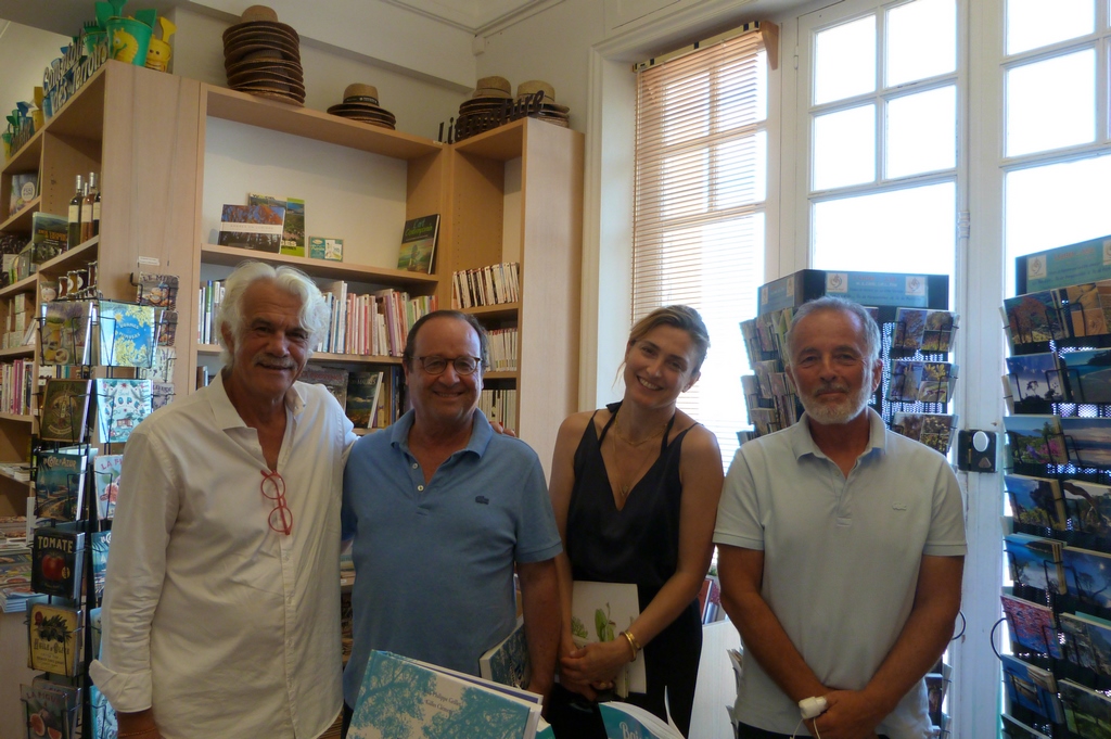 François Hollande et Julie Gayet en visite au Domaine du Rayol