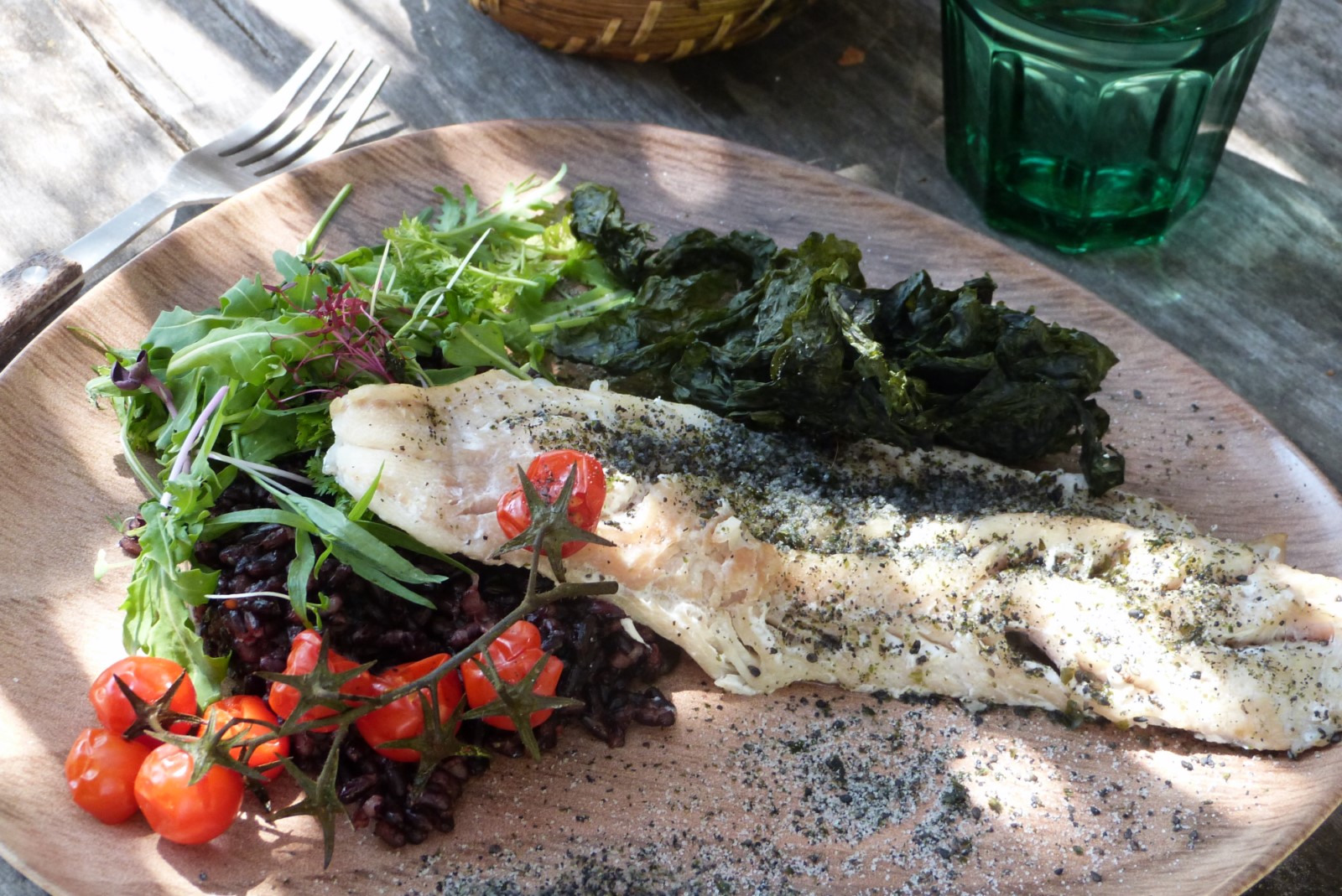 Recette du Café des Jardiniers : Gomasio de laitue de mer et sésame noir