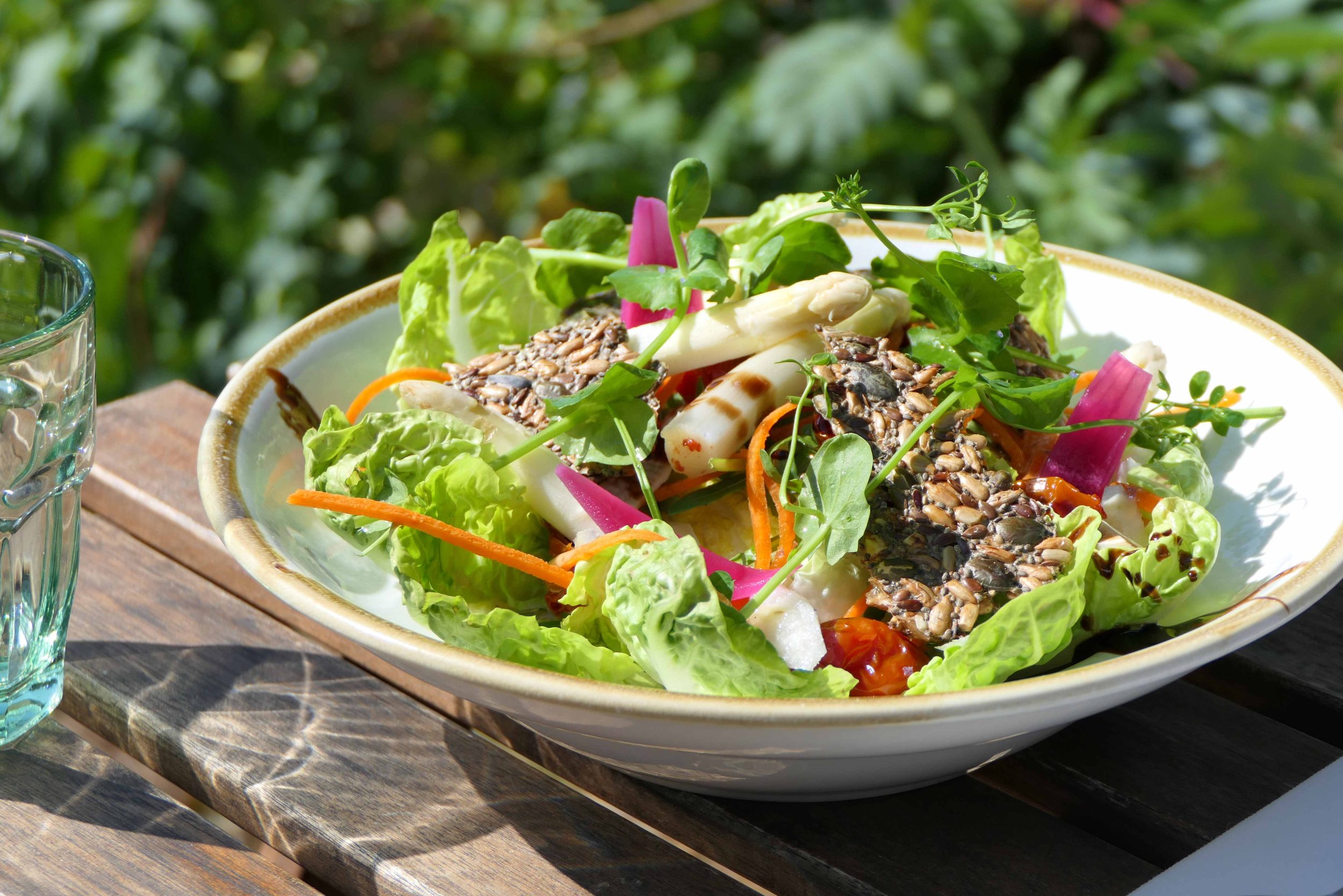 Recette du Café des Jardiniers : Salade d’asperges blanches